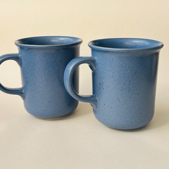 Set of 2 - Dansk Mesa Blue Mugs Vintage 90s Stoneware- - Picture 7 of 12